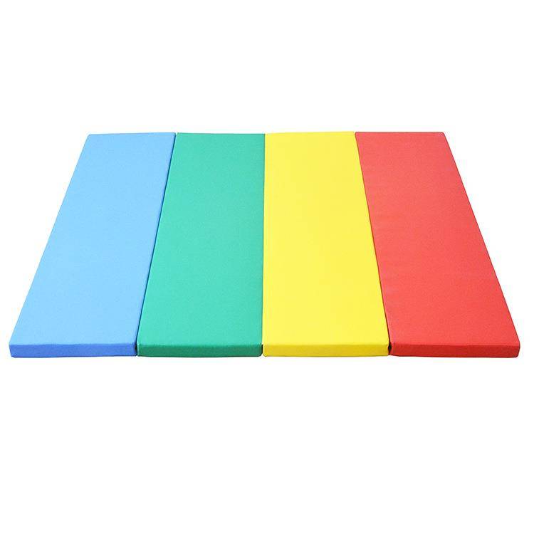 Software thickened four -fold stacking gymnastics pads in the middle school entrance examination students stand up to the cushion in the kindergarten sensory