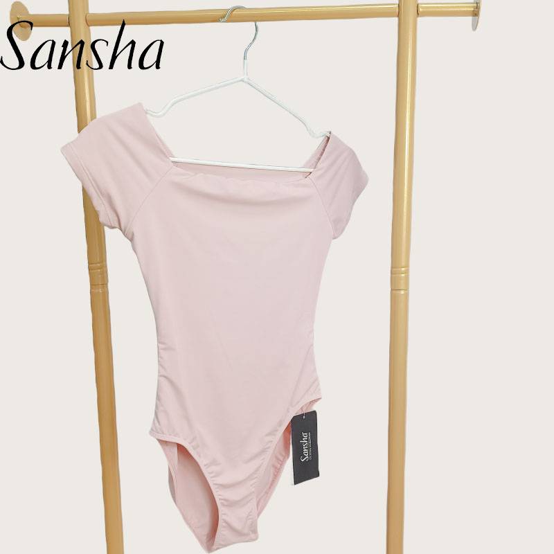 Sansa adult dance and tweeding, summer short-sleeved ballerina, high-sweet gymnastics