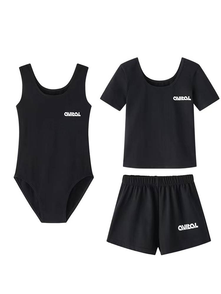 Aveta art gymnasium training suit, black vest, Lekam training suit