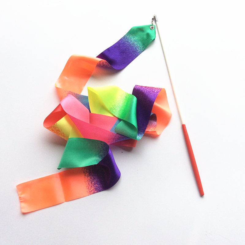 Colour belts for children ' s art gymnastics, adult ribbons, laced trajectories
