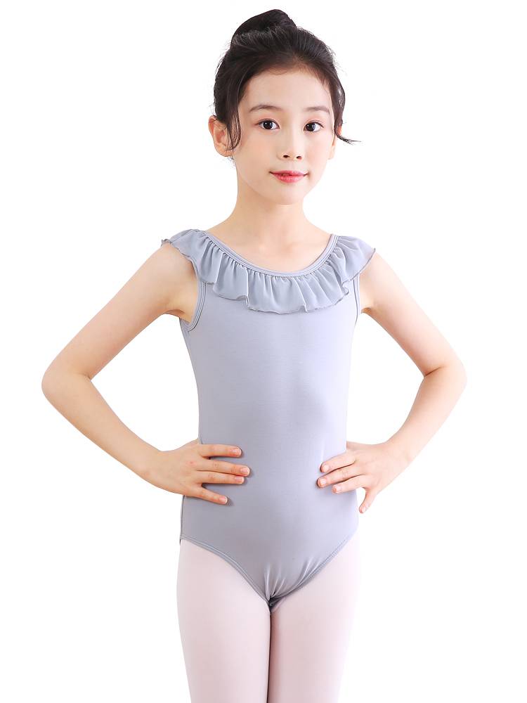 Children's dance dress girl Latin ballet dress practice Chinese dance and dance short-sleeve gymnastics suit
