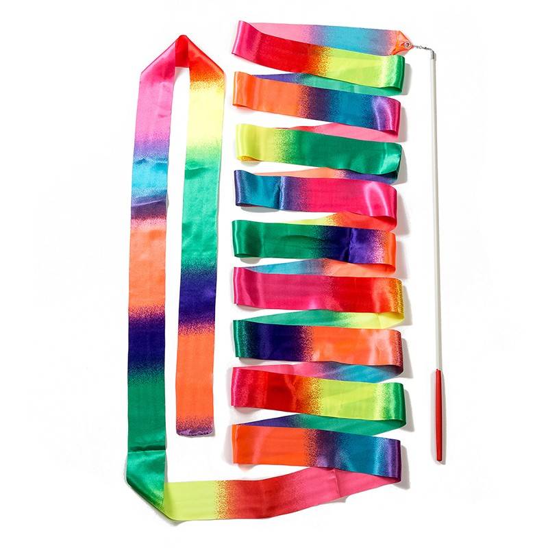 Fast-haired art gymnasium choreography choreographer dancing wiring children's toys with sports supplies