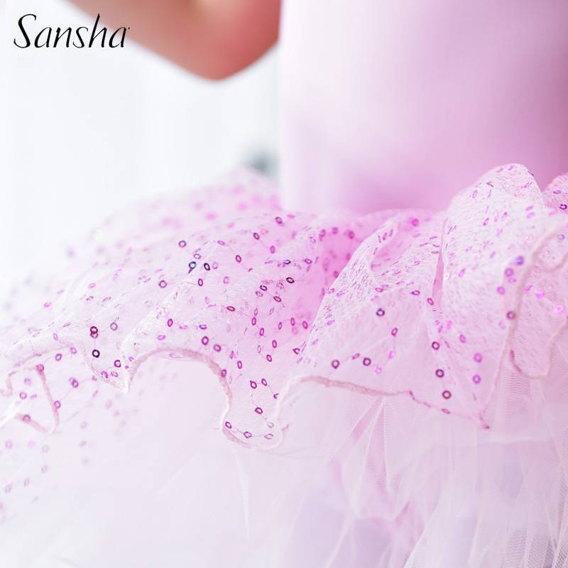 Sansha, a French child with a tutu dress, and a choreographed dance gymnast