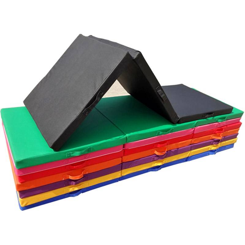 Folding dance pad training pads fitness mat, home with supine cushion leather gymnastics pads thick anti -slip gymnasium