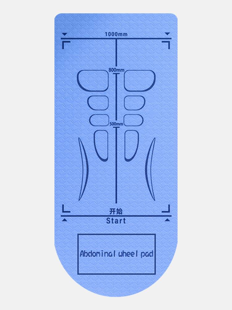 Dedicated abdominal muscles floor -to -ground pad health compound scale positioning position pad roll abdominal wheel training yoga fitness cushion household use