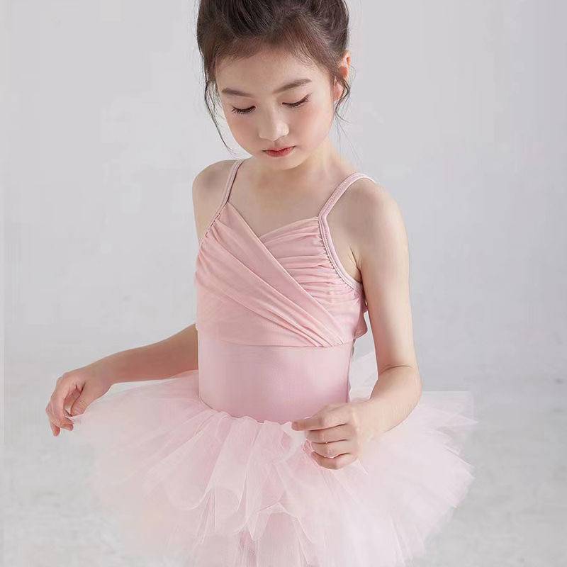 Children's dance costumes, princess's short-sleeved cuffs, gymnastics, ballet ensembles