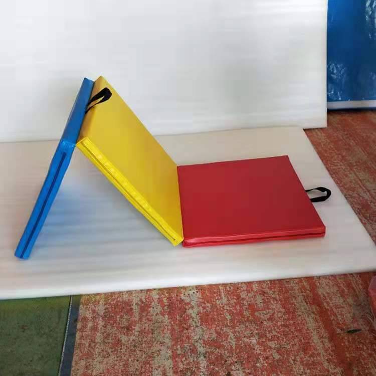 Physical energy leather four folding fitness cushion gymnastics pad dance sports mats children children crawling pad sports mats