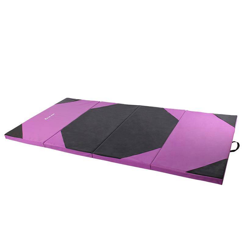 Gymnastic pad dance cushion four folded sponge pads up lying up lying cushion sports PU leather practice pad