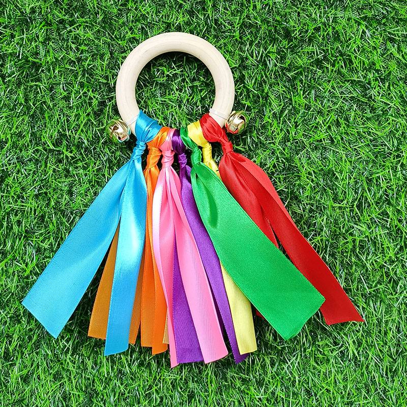 The ribbon is 15 cm long, two bells long
