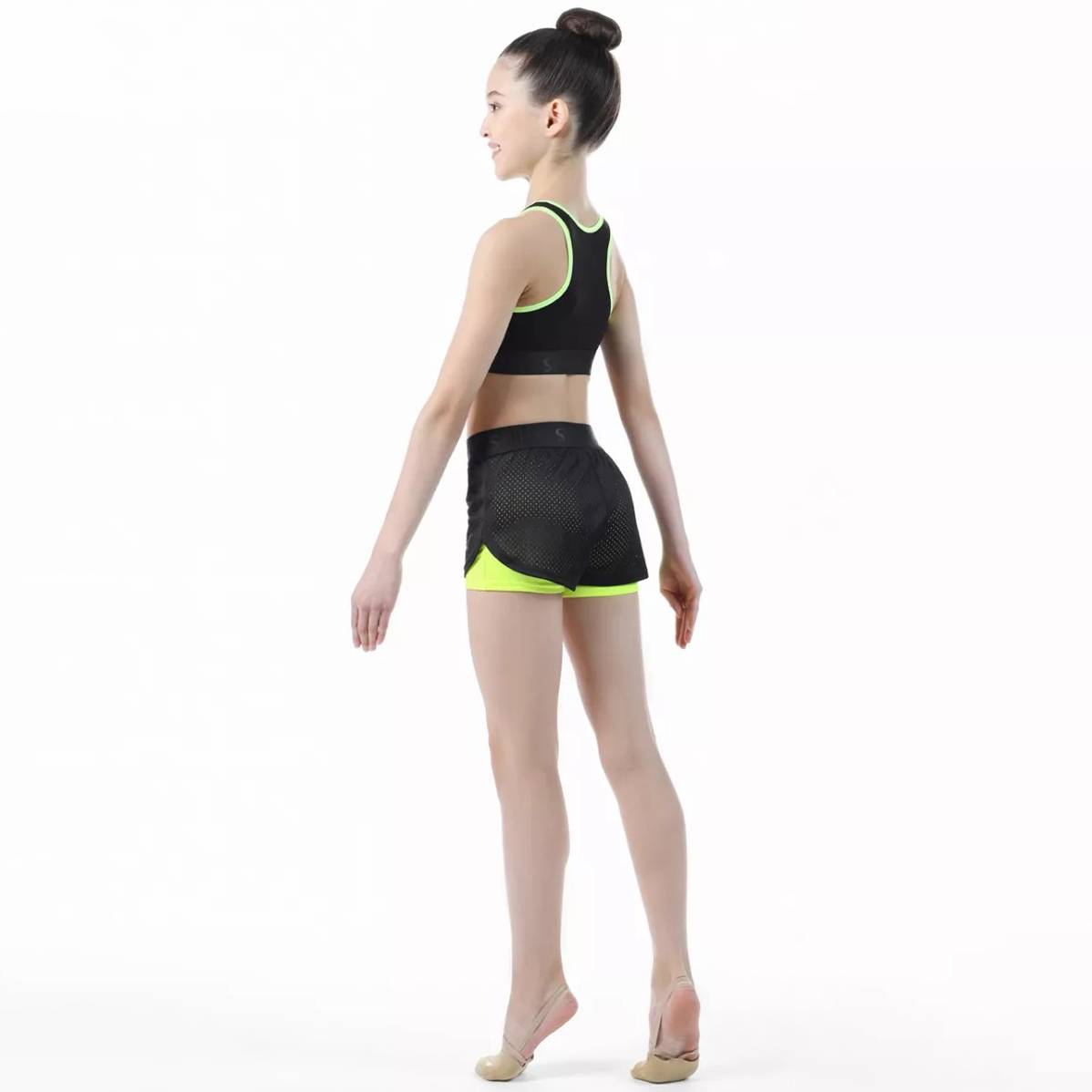 Russian solo-word vest, gymnastics training vest, black sports vest RG450-13