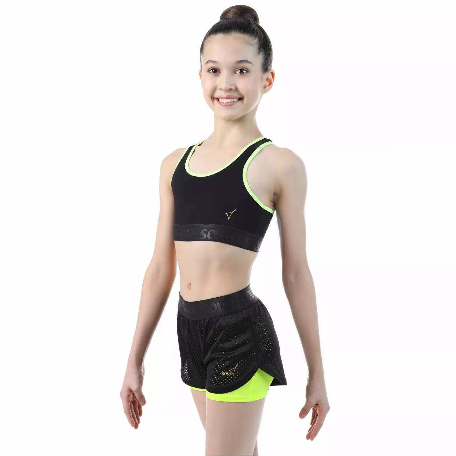 Russian solo-word vest, gymnastics training vest, black sports vest RG450-13