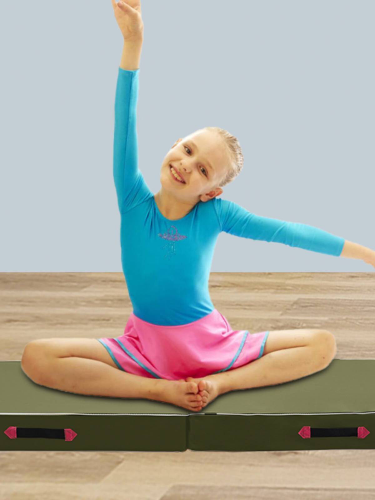 Gymnastics pad sports cushion Children with supper lying up and folded sponge pads thicker middle school entrance examination sports dance training exercise cushion