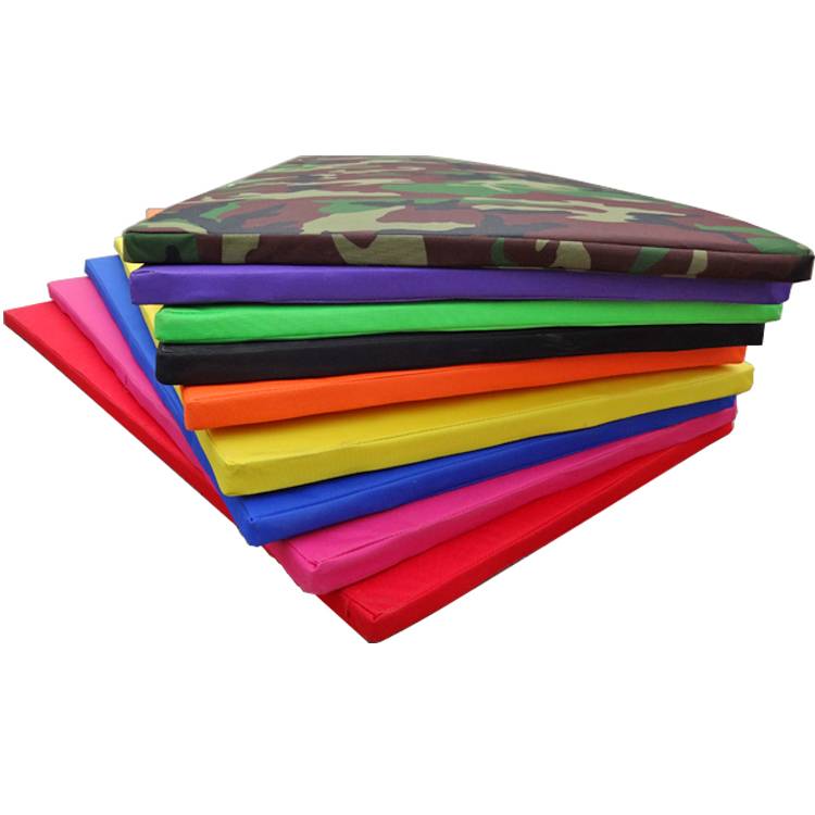 Free shipping gymnastics pad folding pearl cotton sponge pad two folds Oxford cloth upper lying on the medium cushion dance dance pad