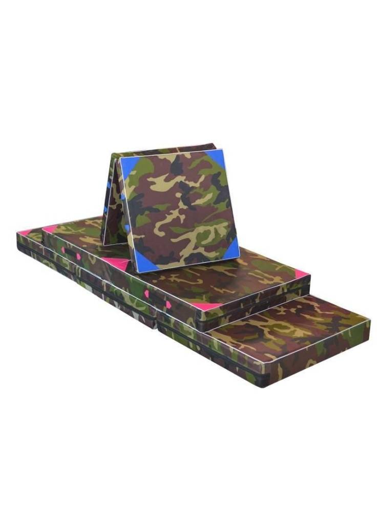 Gymnastic mats empty sponge pads in kindergarten lying on the way to sit on sports martial arts outdoor training mats children's skills pads