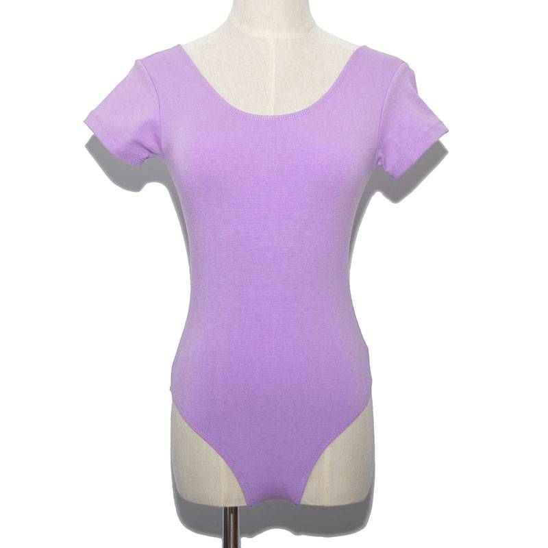 Children's ballerina short-sleeve back-sleeves, gymnasium girls' summer-salarys, cotton half-slept