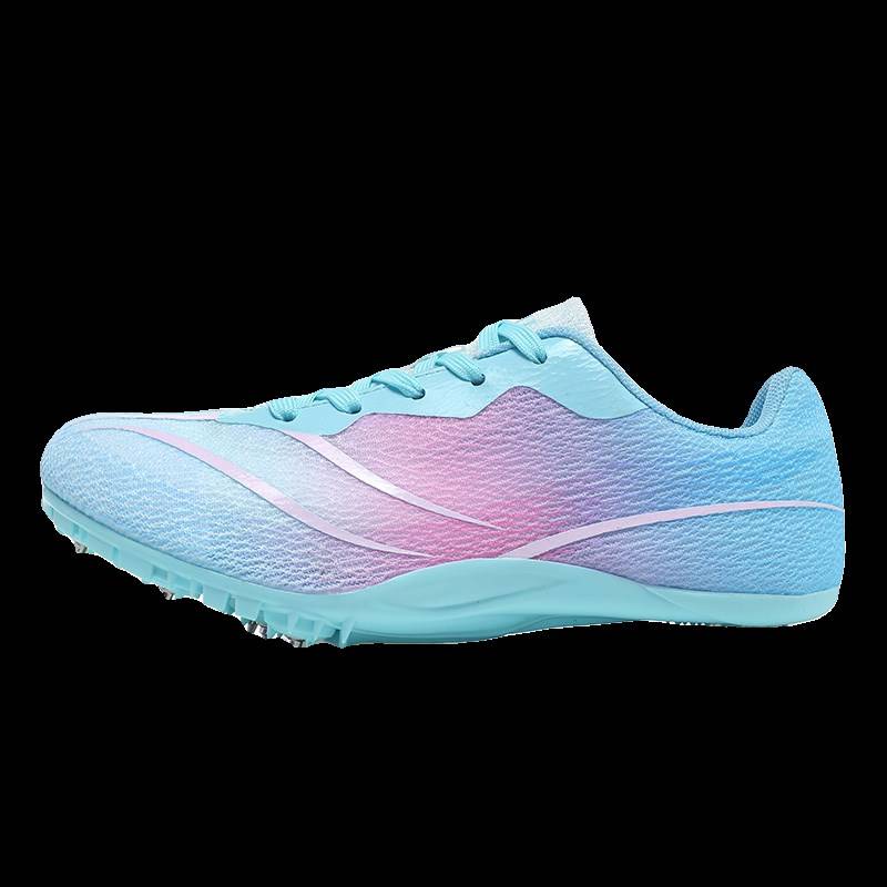 Long run and long jump in the shoes of a man and a woman