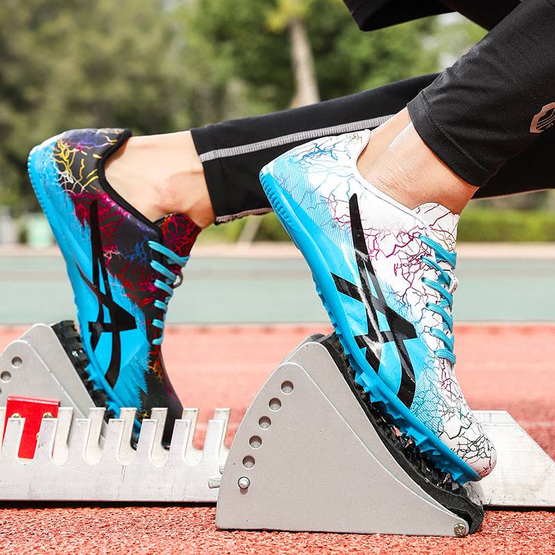 Track and field sprint nail shoes Student test professional third -level long jump running shoes training track and field sports competition test