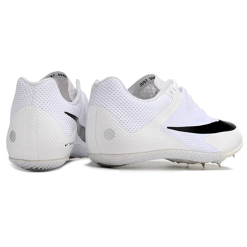 Professional track and field nail shoes men's medium sprint training college entrance examination middle school student exam stands long jump white running shoes