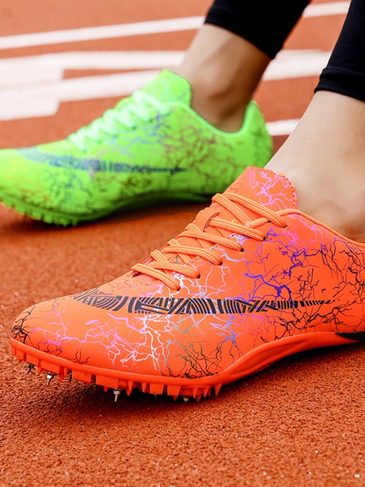 202 new nail shoes, track and field sprint male students physical test Bazailong sports training shoes jump professional nail shoes female