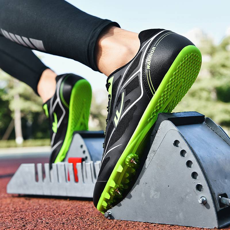 Back force track and field nail shoes medium long sprint track and field nail shoes men and women student physical test shoes jumping for training shoes