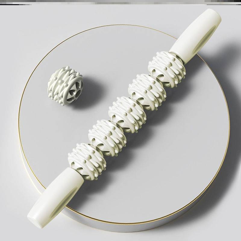Five-wheeled massage stick-white -N10