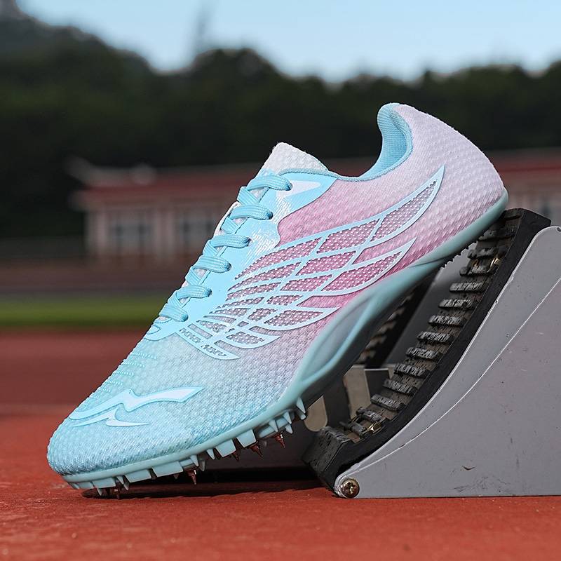 New track and field shoes Student sports test for men and women 35-45 long jump jumping run competition 8 nails super clear