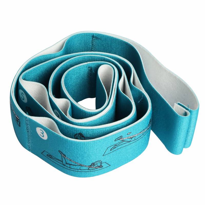 1 yoga stretch belt (blue posture belt)