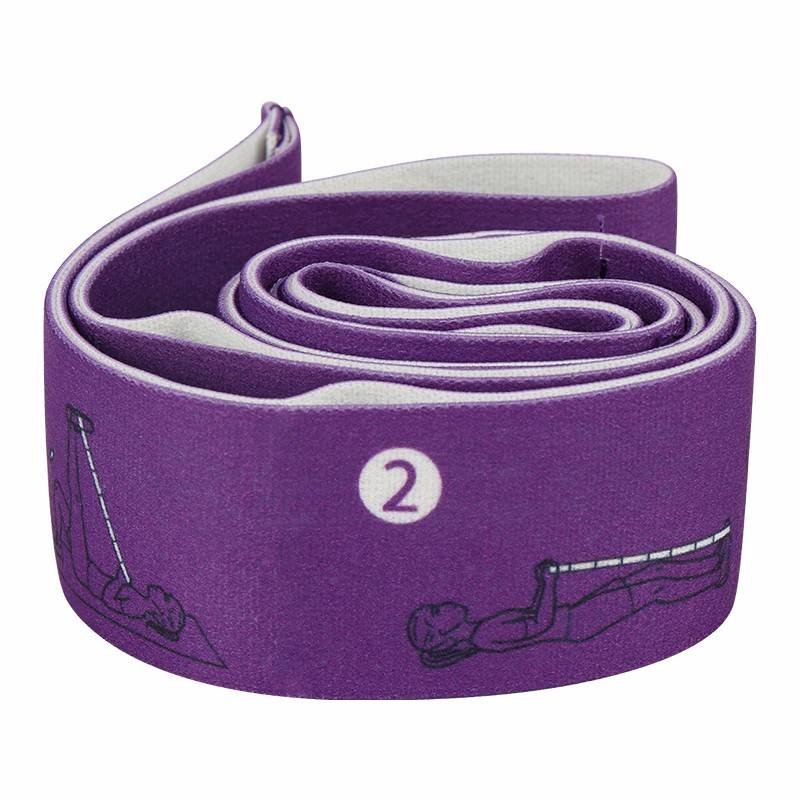 2 yoga extension bands (purple position belt)