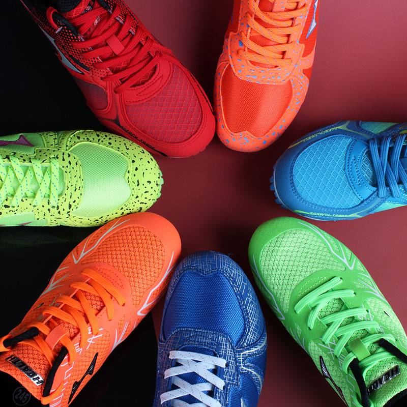 Haiers running shoes Male and female students running sports mid -examination long -distance track and field competition test sports shoes seven nails