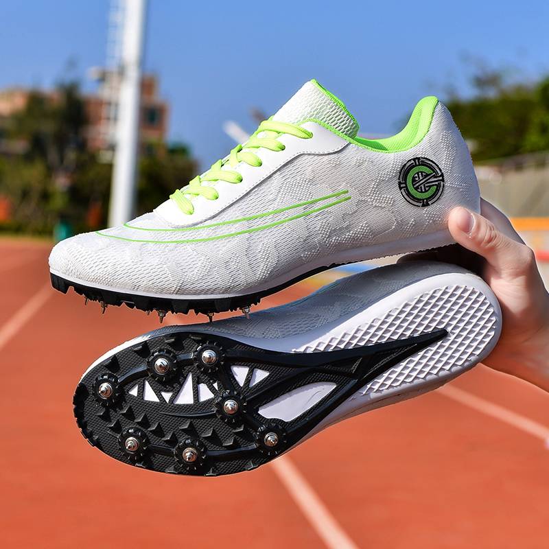 Spring Shoes Track and Field Running Male Nail Shoes Female Running Sweeping Shoes Mid -College Entrance Examination Student Game Running Shoes