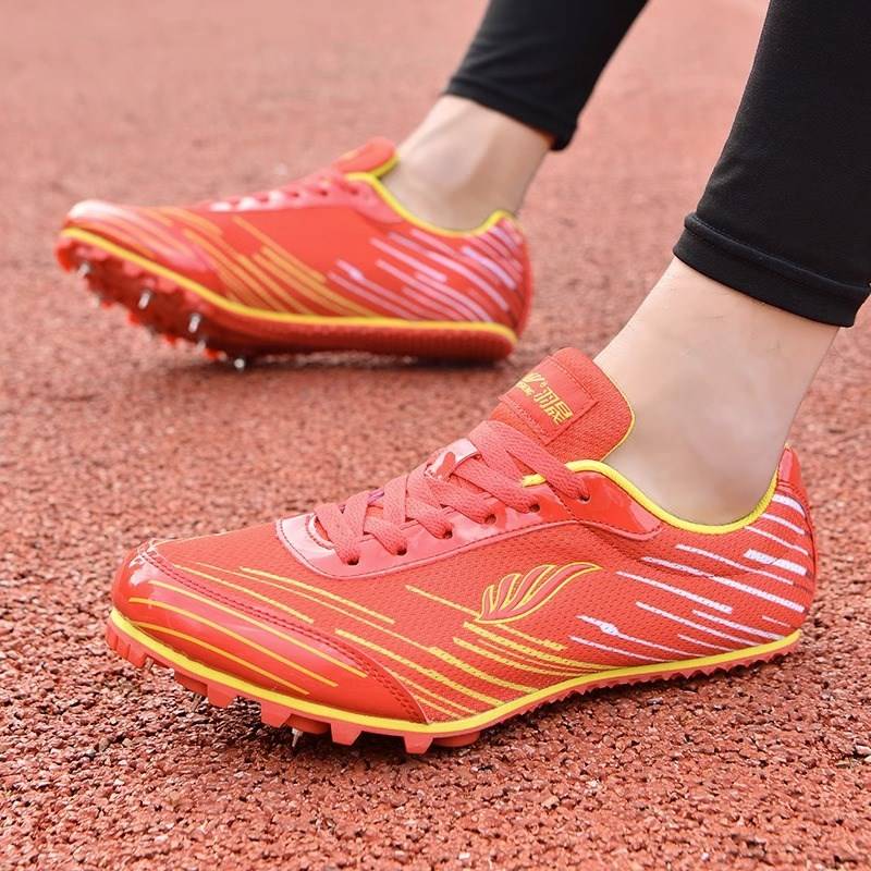 Tracks and field shoes men and women students middle school entrance examination P running nail shoes Children's competition professional training running shoes remote experience