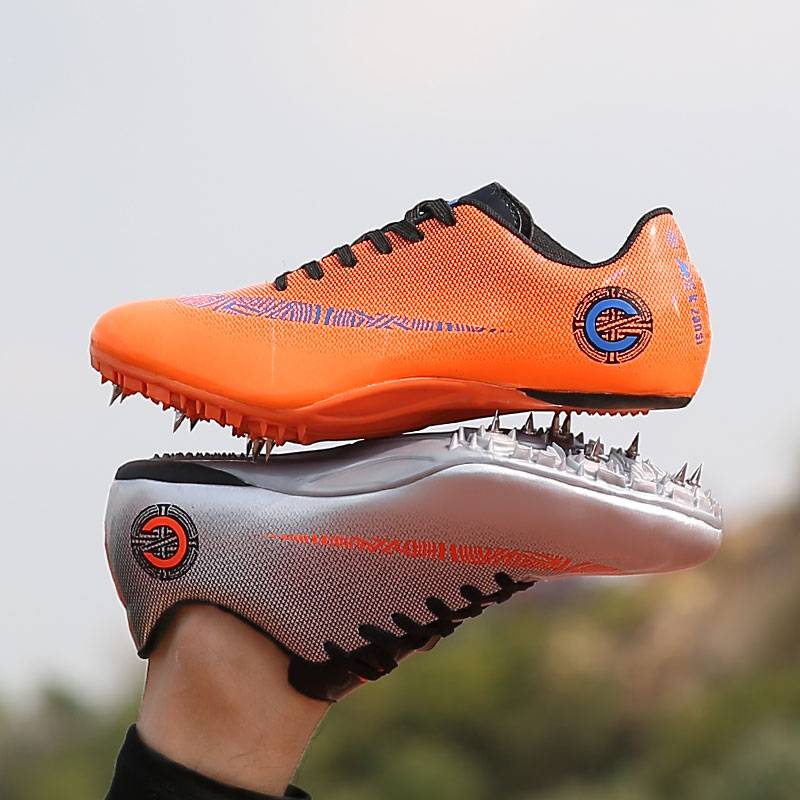 Hot -selling track and field sprint men's competition training nail shoes female student jumping high shoes junior high school entrance examination four running nail shoes