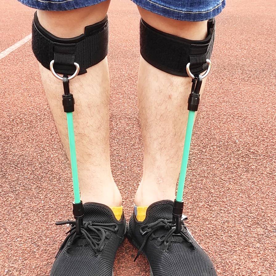 Calf explosion power training band jump jump high training rope standing remote leg strength track and field auxiliary