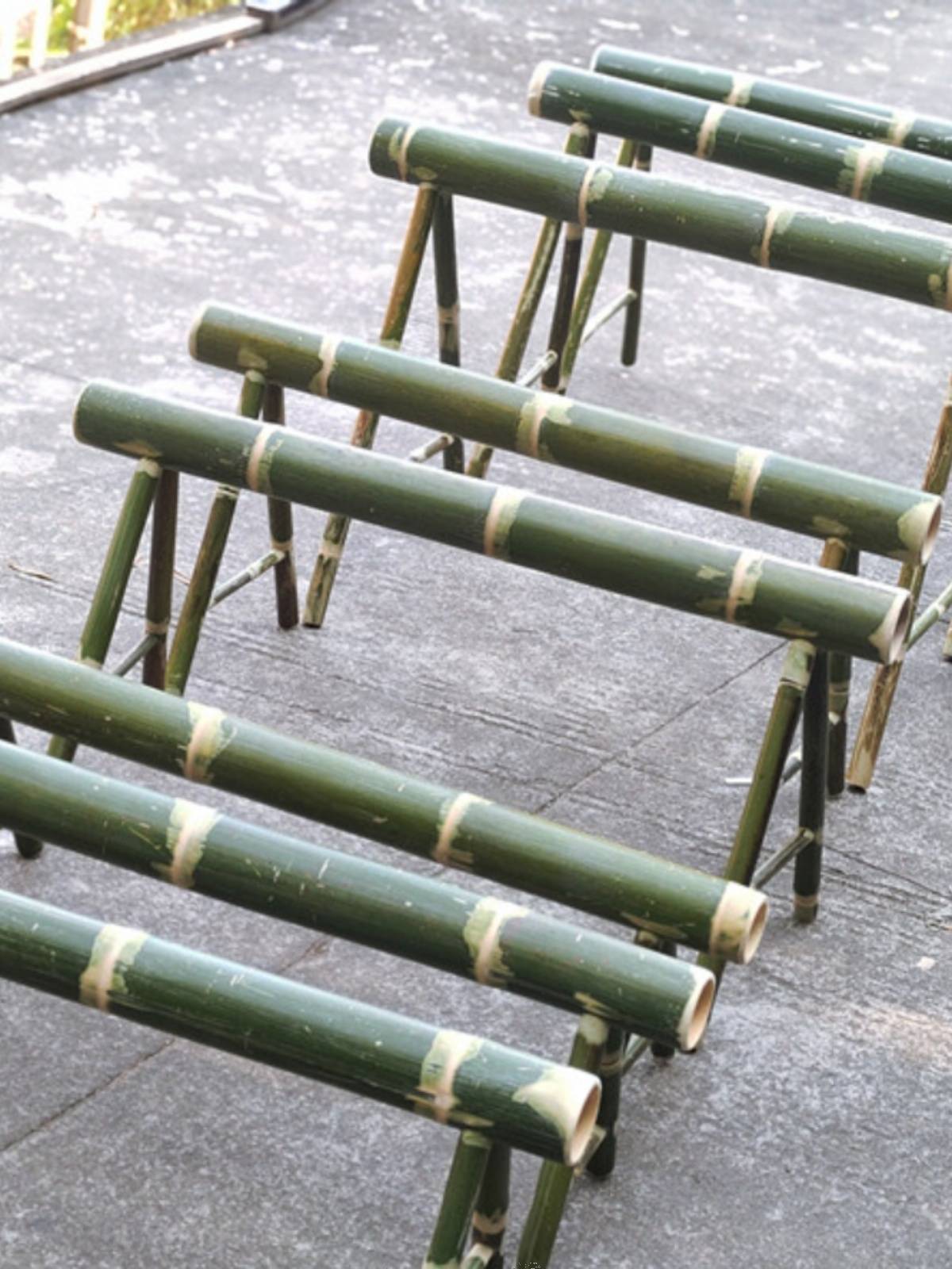 Bamboo column jump high -end kindergarten children's outdoor field and field sports equipment Bamboo cross -column toys Anji game
