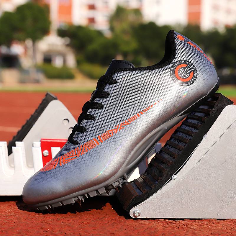 Spring Shoes Track and Field Running Male Nail Shoes Female Running Sweeping Shoes Mid -College Entrance Examination Student Game Running Shoes