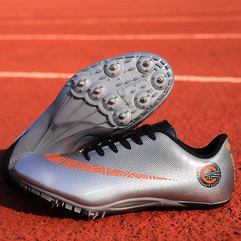 Spring Shoes Track and Field Running Male Nail Shoes Female Running Sweeping Shoes Mid -College Entrance Examination Student Game Running Shoes