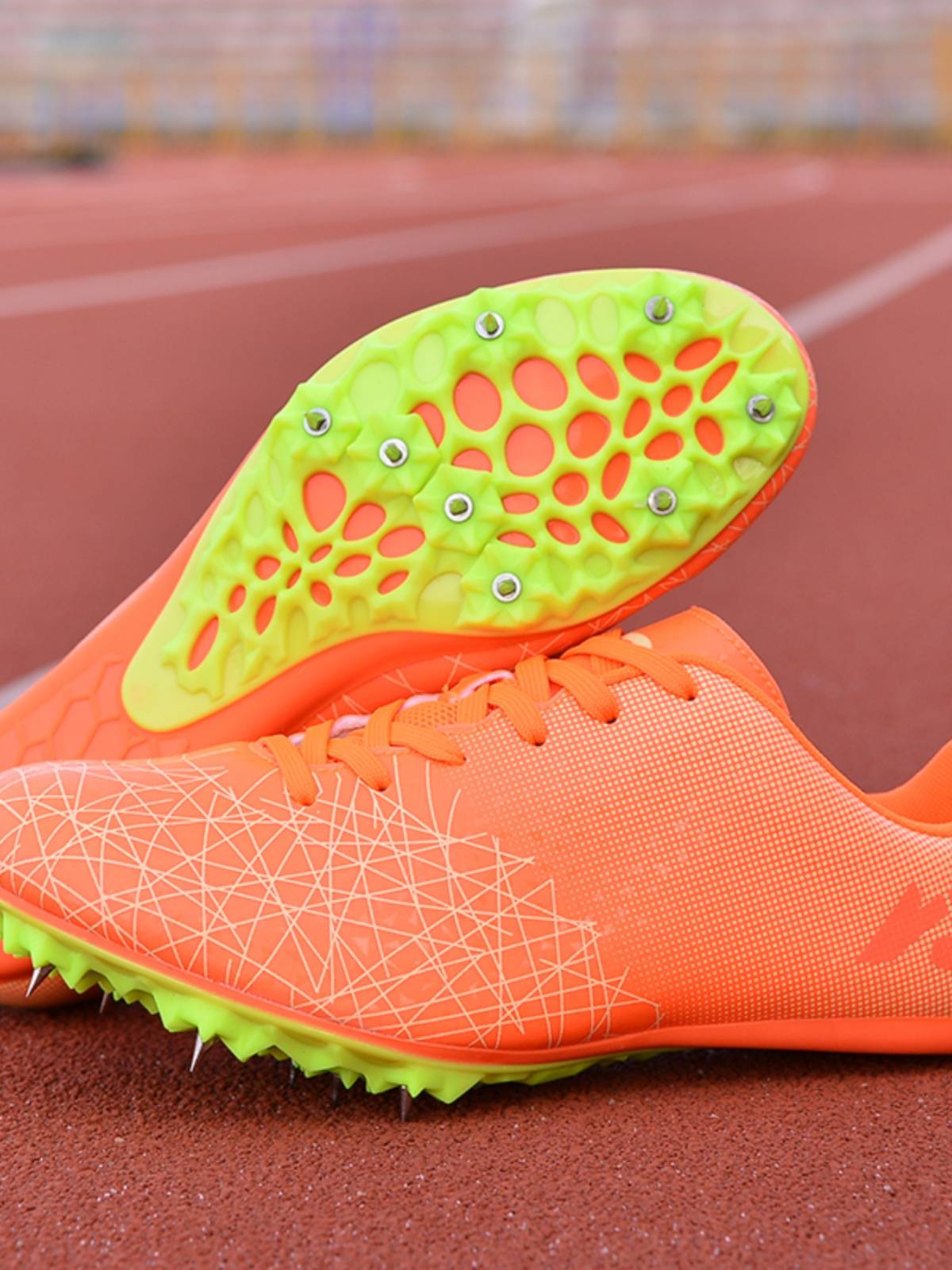 Professional nail shoes, track and field sprint men's body test four third -level long jump high school test competition sports training shoes