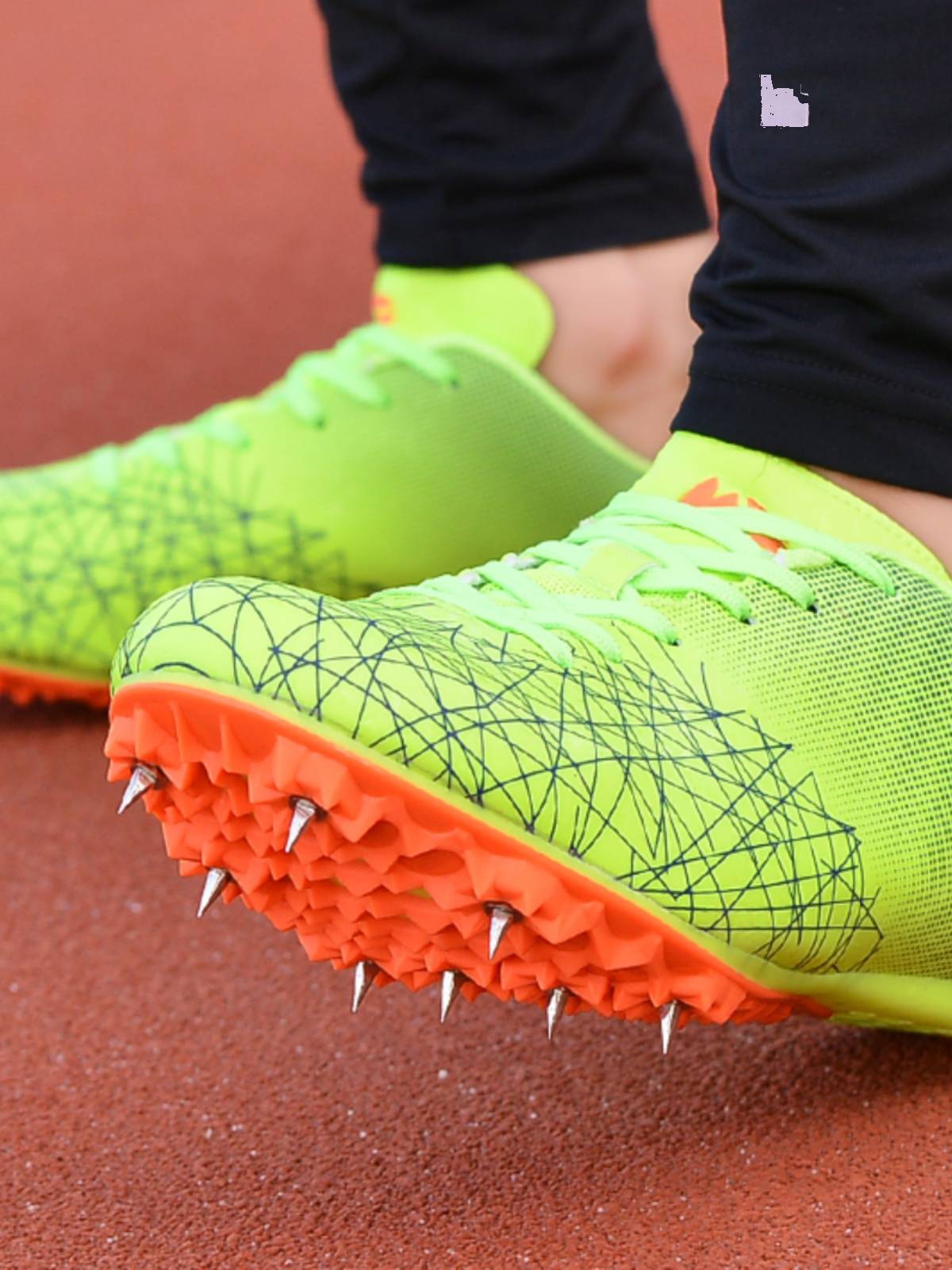 Professional nail shoes, track and field sprint men's body test four third -level long jump high school test competition sports training shoes