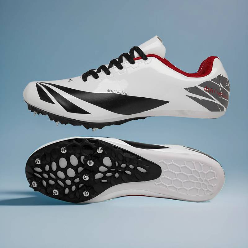 The Olympic Sweet Shoes Sports Shoes Men and Female Students Track and Field Competition Professional Skills Skin Skin Nail Shoes Third Level Bar Jump