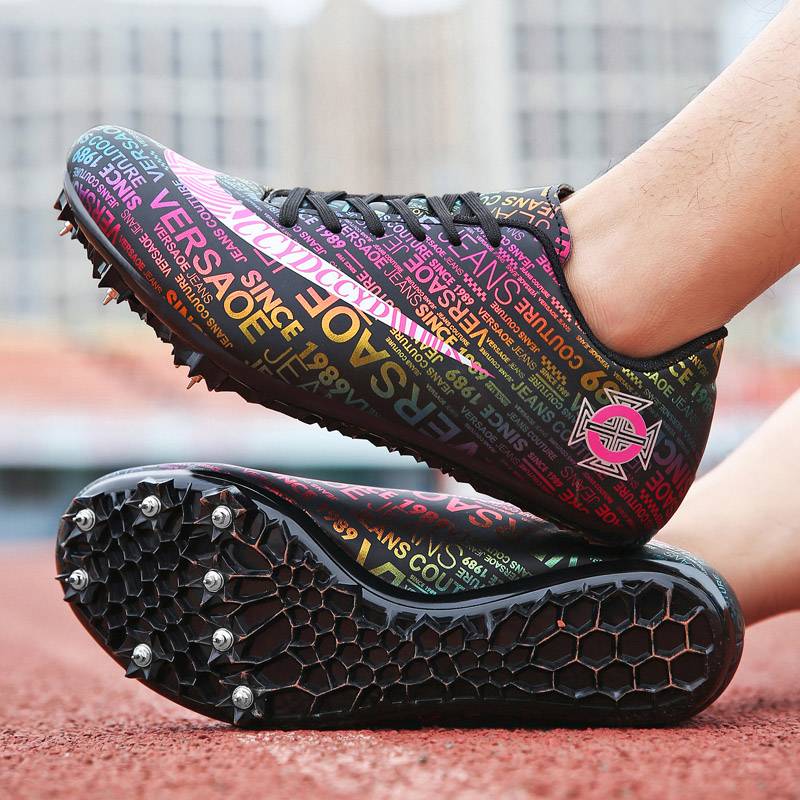 2021 New nail shoes A track and field sprint male student physical examination Babing sports training shoes long professional nail shoes female