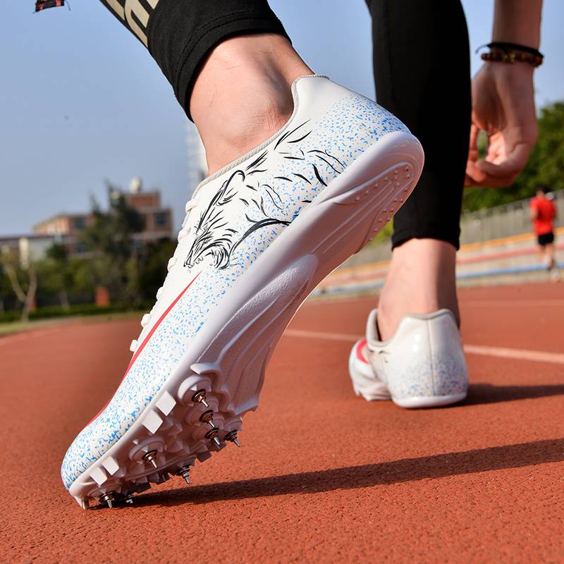 Genuine professional track and field nail shoes medium sprint men and women student test competition elite three -level long jump training nail shoes