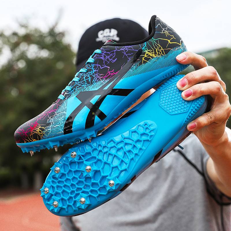 Genuine professional track and field nail shoes medium sprint men and women student test competition elite three -level long jump training nail shoes