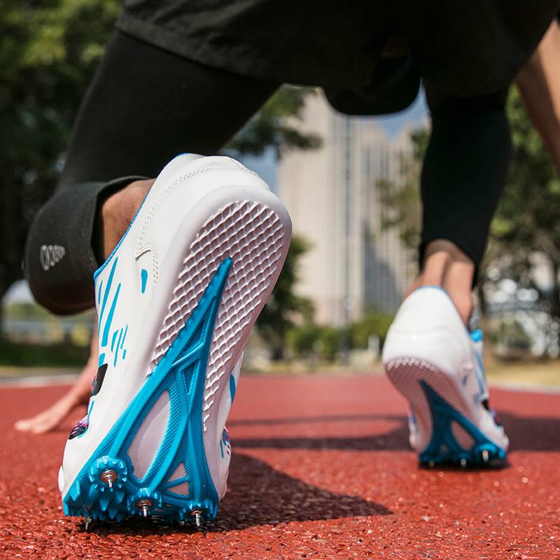 Genuine professional nail shoes track and field sprint men's body test four third -level long jump high jump competition training mid -test shoes