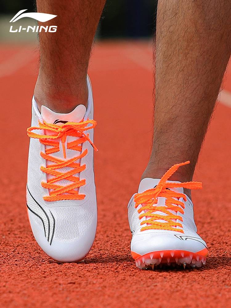 Li Ning nail shoes, track and field sprint men's professional nail shoes female students physical examination four long -jump shoes mid -length running shoes