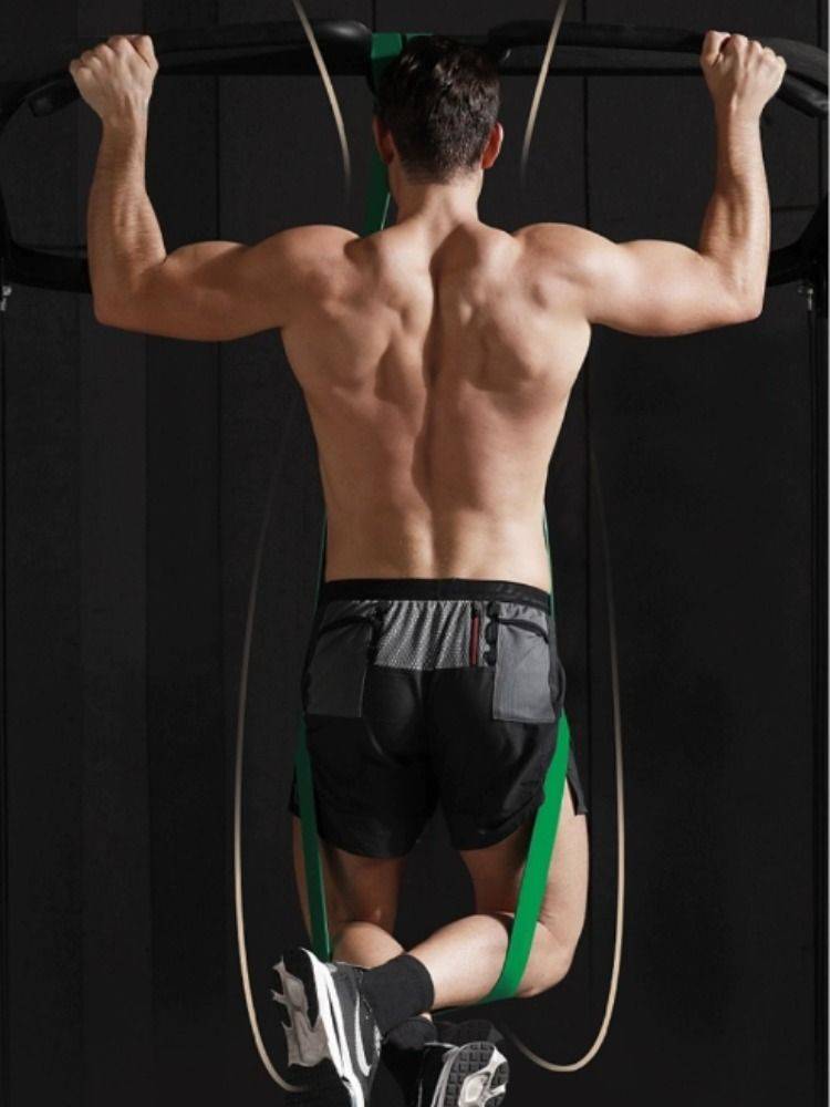 Professional -level elastic band resistance belt strength training plastic can be used for men's shoulder fitness elastic strap tension ropes