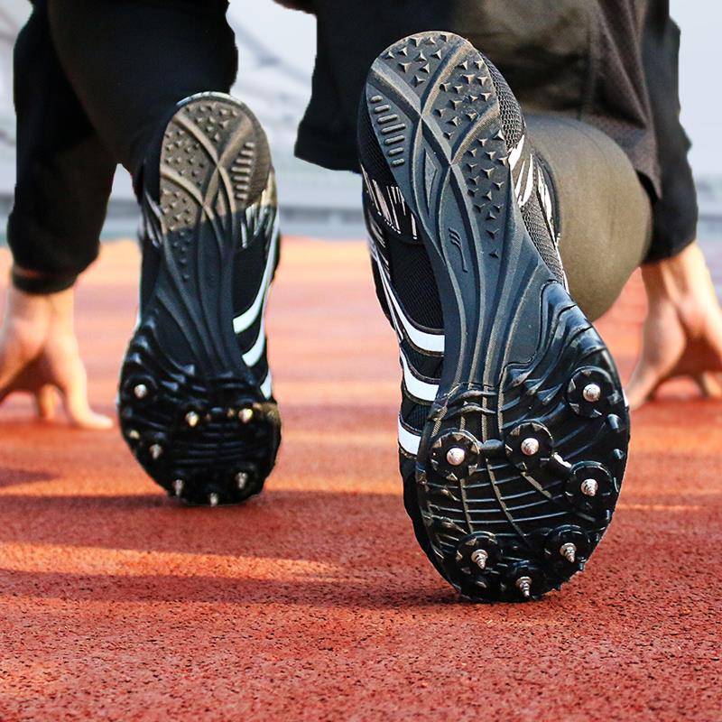 Duwei's nail shoes, track and field sprint men training nail shoes female middle and long running shoes genuine professional jump shoes PD2510