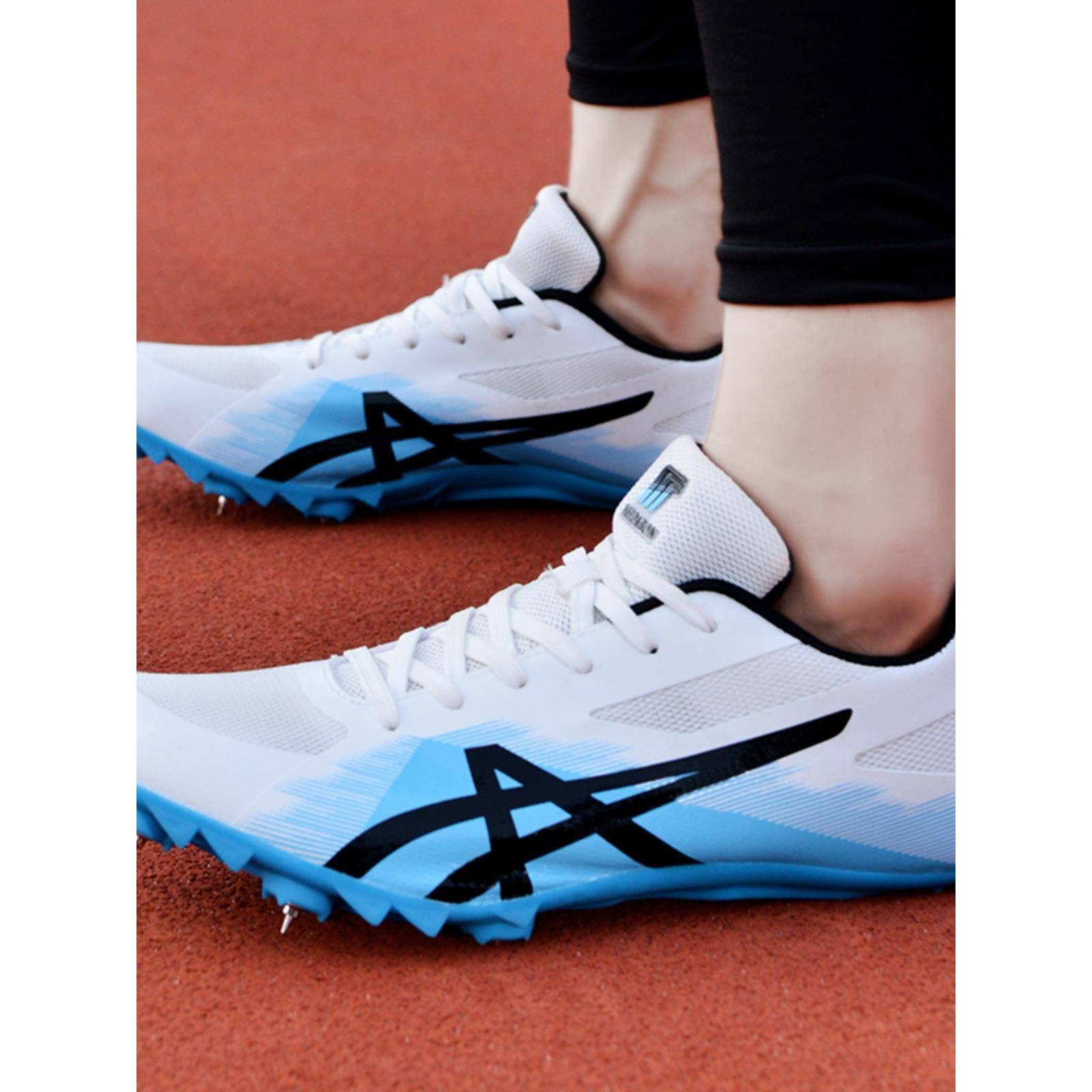 Professional nail shoes A track and field 100m sprint men 800 meters racing women's testing four three -level long jumps high