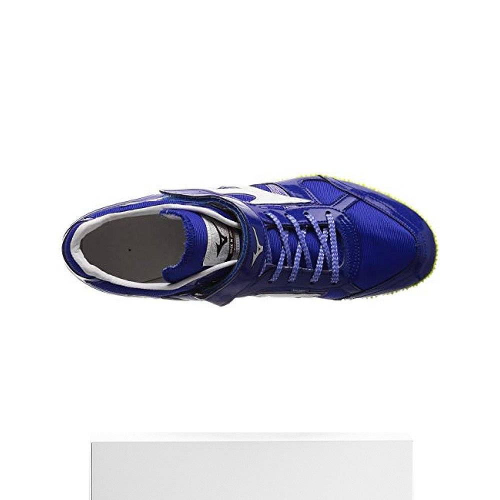 Meijin -thick track and field nail shoes are used for left foot jump high blue+white 26.5cm2e U1GA