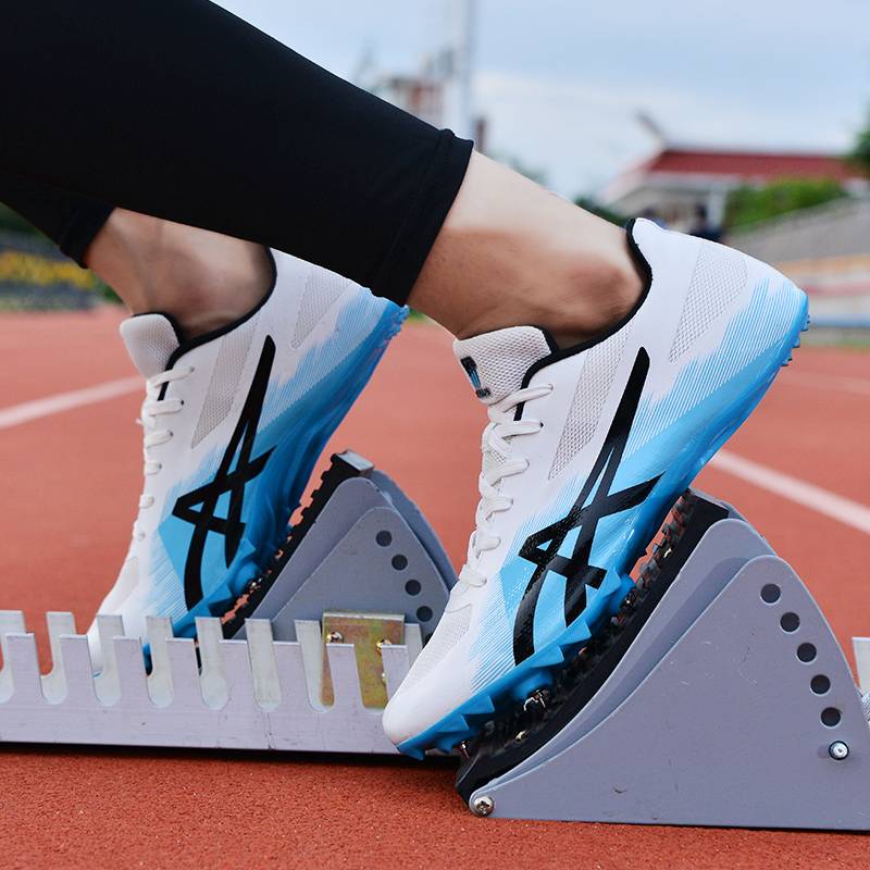 Genuine track and field shoes men's training shoes mid -college entrance examination sports test special 8 nail shoes long running short running long jump shoes