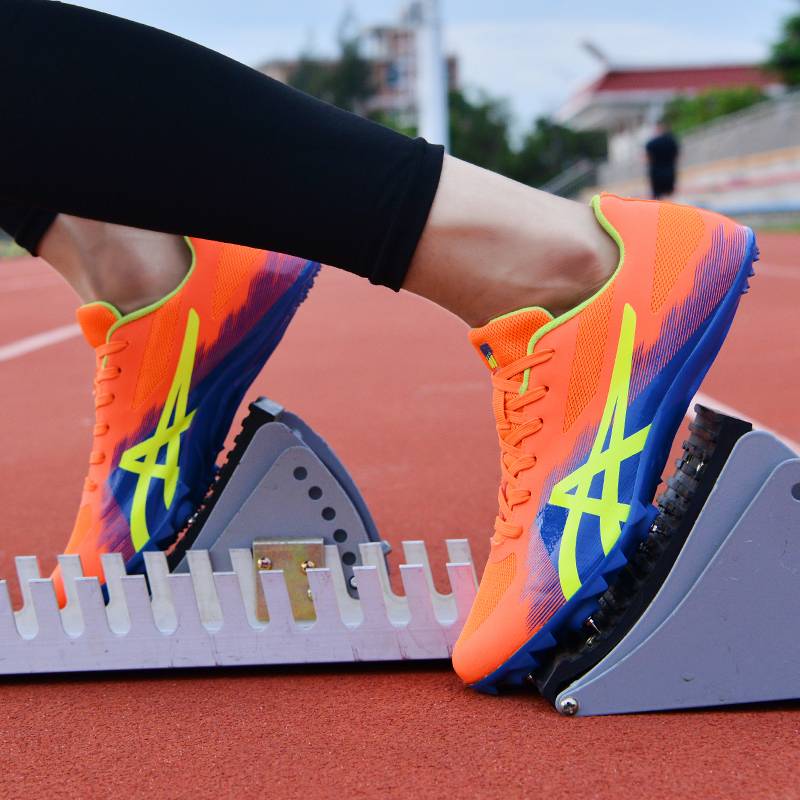 Genuine track and field shoes men's training shoes mid -college entrance examination sports test special 8 nail shoes long running short running long jump shoes